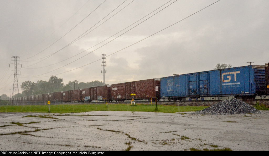 Box cars in the yard